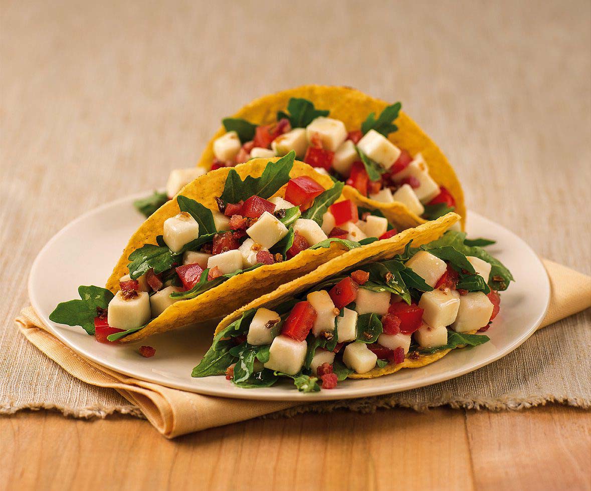 Caprese Pancetta Tacos Galbani Cheese Authentic Italian Cheese