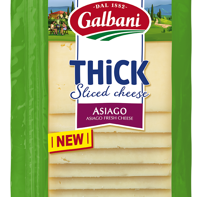 Thick Sliced Asiago Galbani Cheese Authentic Italian Cheese
