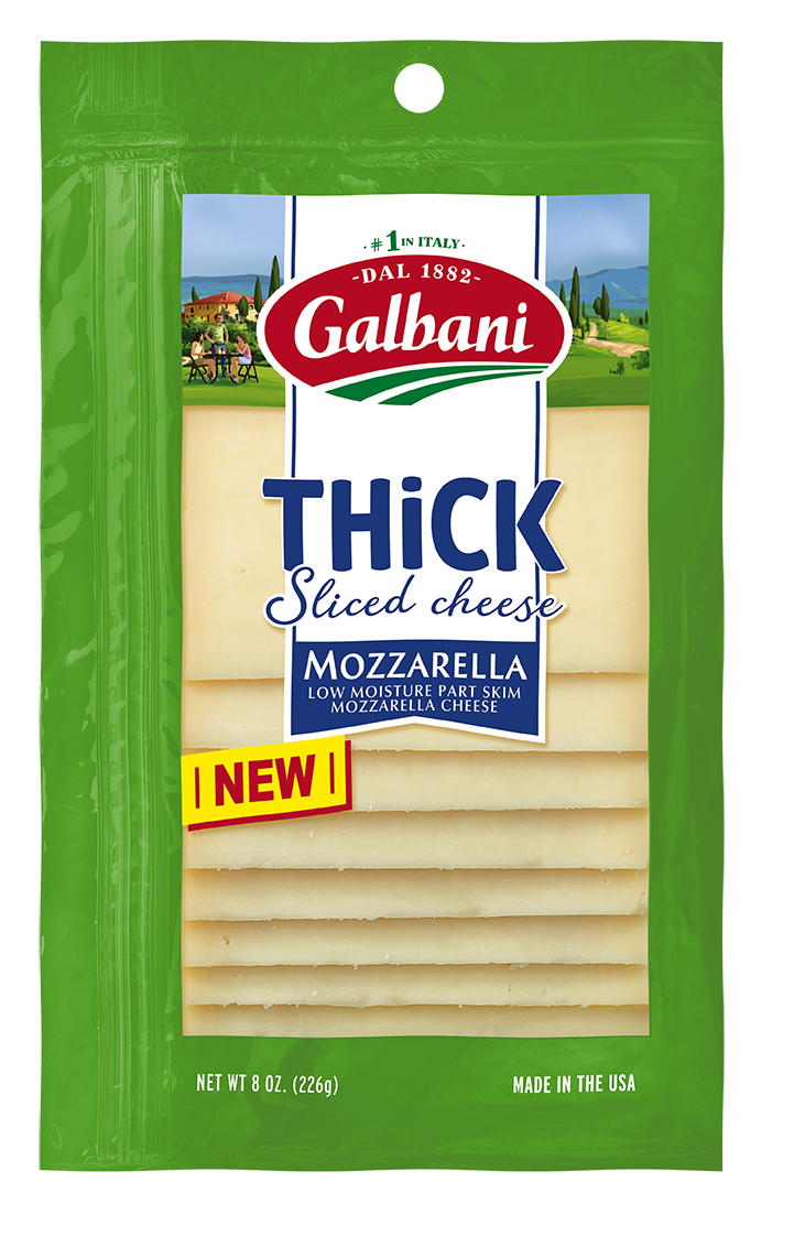 Thick Sliced Mozzarella Galbani Cheese Authentic Italian Cheese