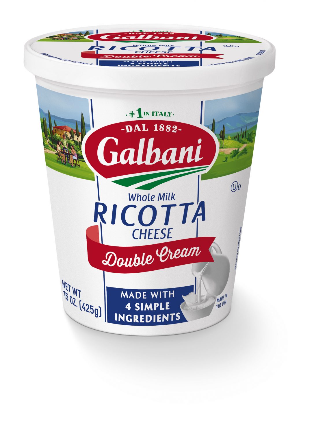 15oz Double Cream Ricotta Galbani Cheese Authentic Italian Cheese