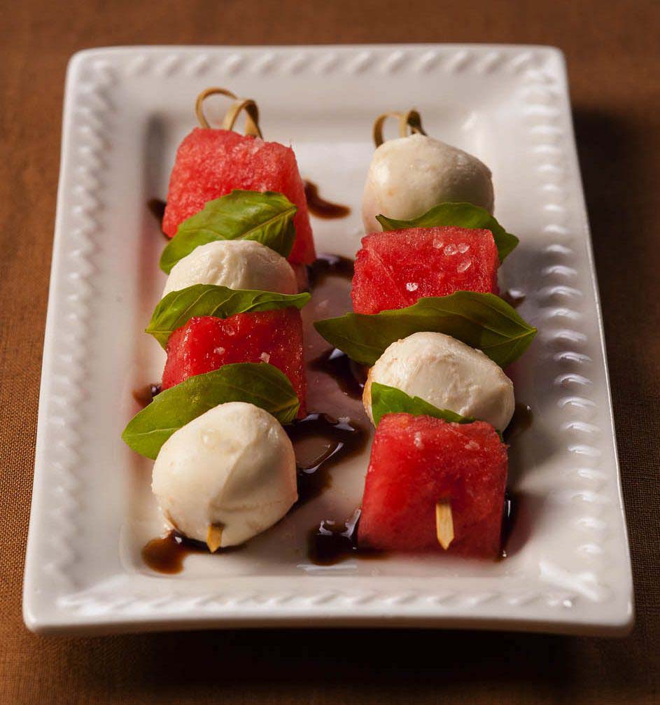 Fresh Mozzarella Watermelon Skewers | Galbani Cheese | Authentic ...