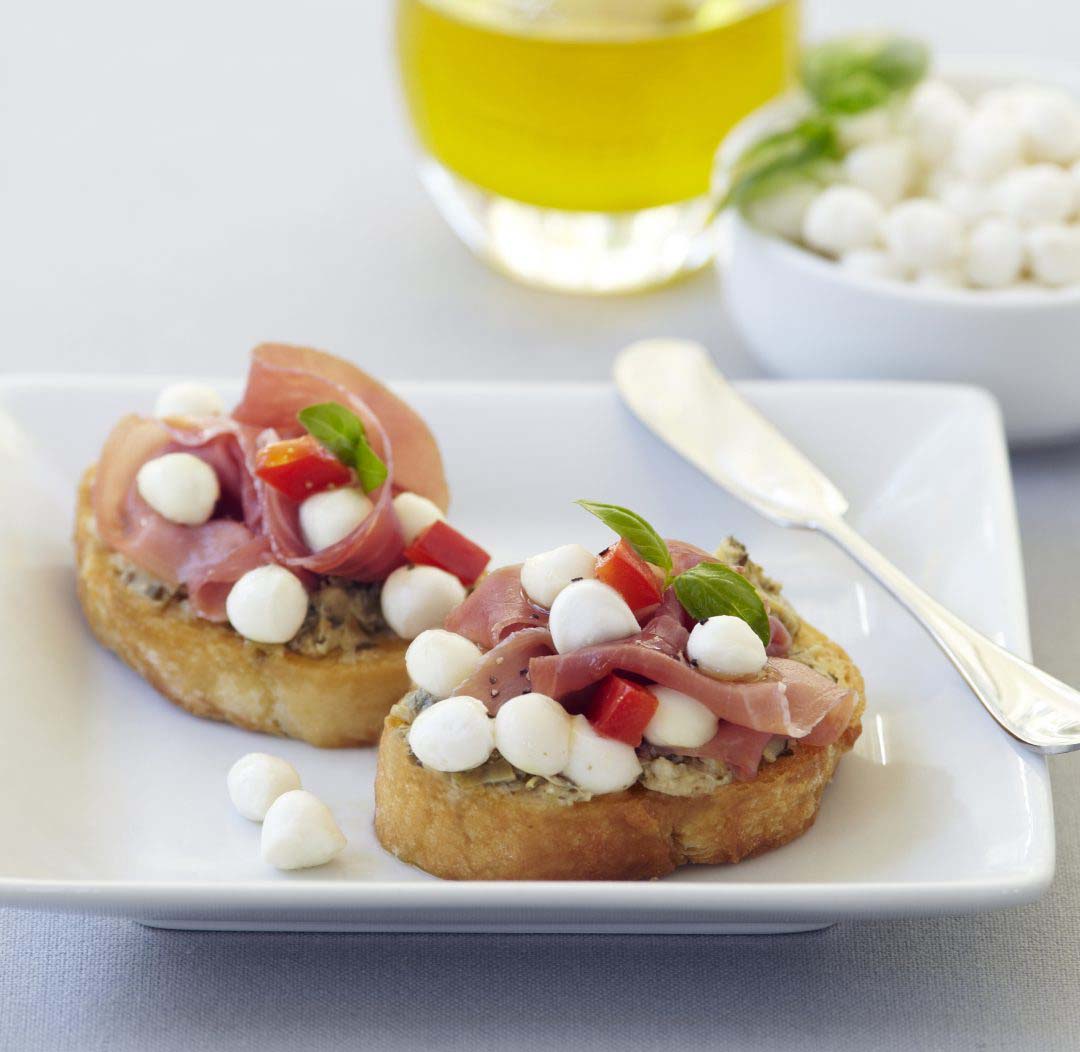 Prosciutto Crostinis Galbani Cheese Authentic Italian Cheese