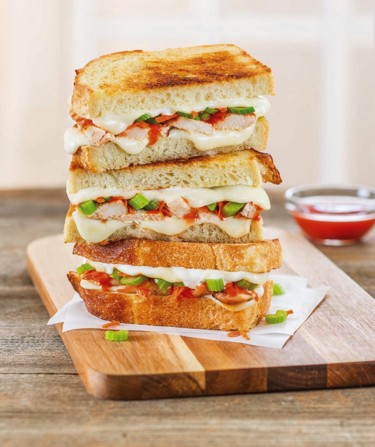 Buffalo Chicken Grilled Cheese | Galbani Cheese | Authentic Italian Cheese