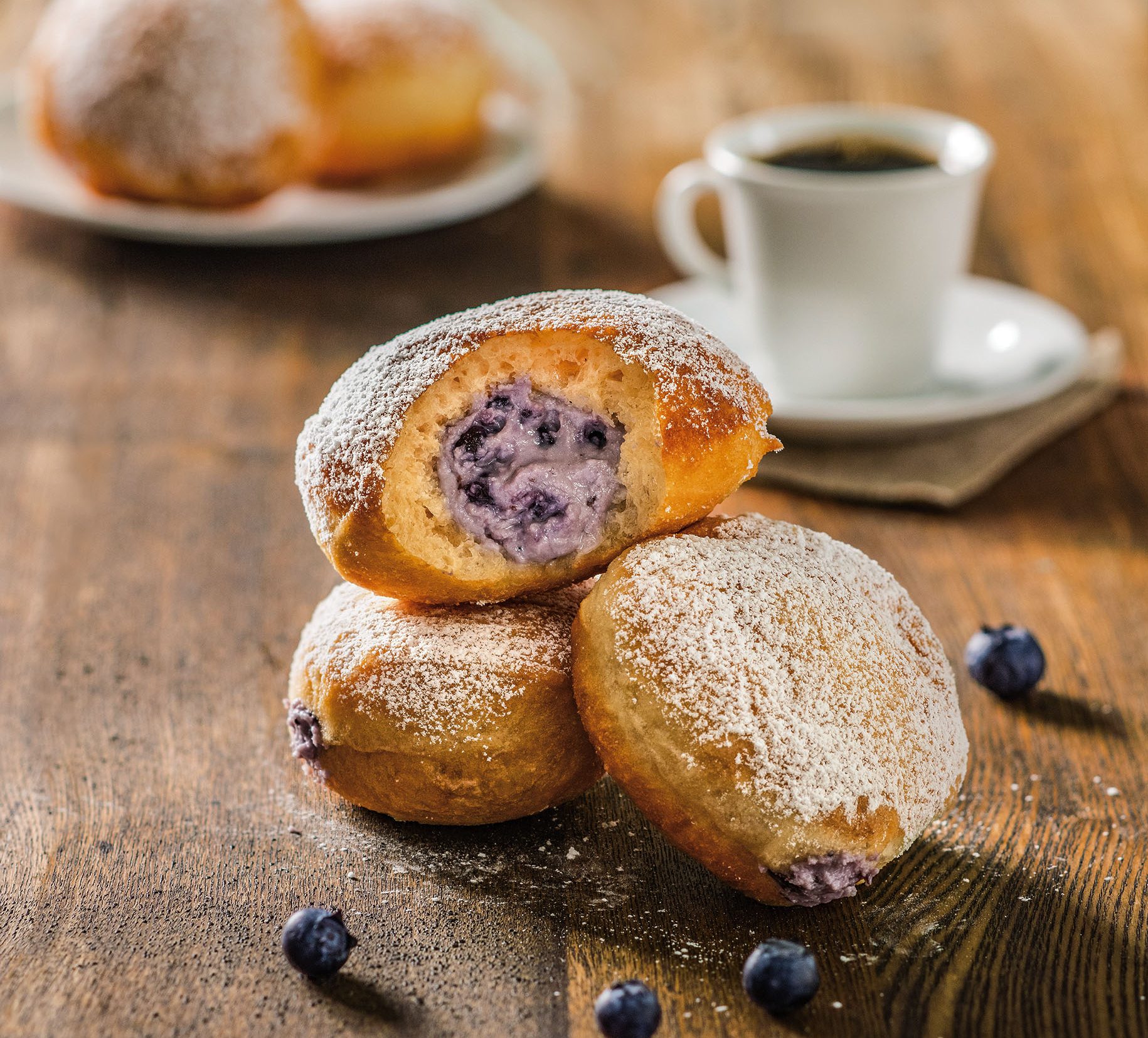 Blueberry Ricotta Donuts Galbani Cheese Authentic Italian Cheese