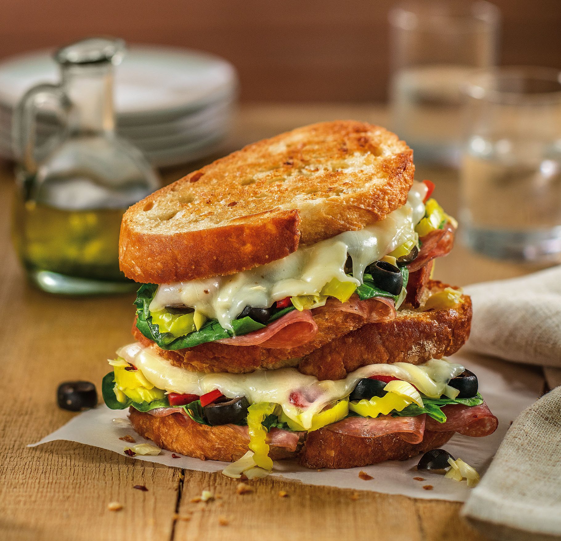 Antipasto Grilled Cheese Galbani Cheese Authentic Italian Cheese