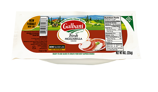 Fresh Mozzarella Mini Sliced Log | Galbani Cheese ...