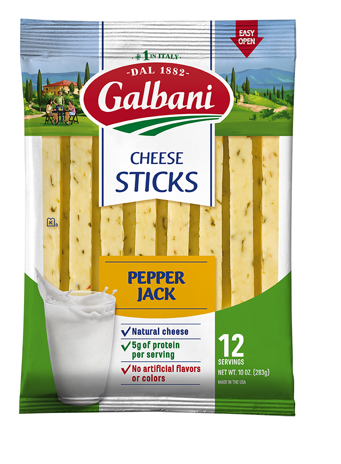 Pepper Jack Stick Cheese - Galbani Cheese