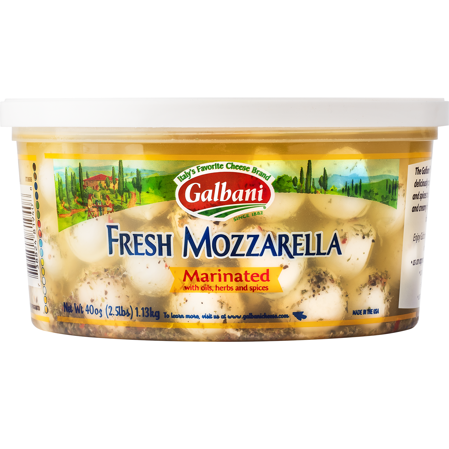 Fresh Mozzarella Marinated