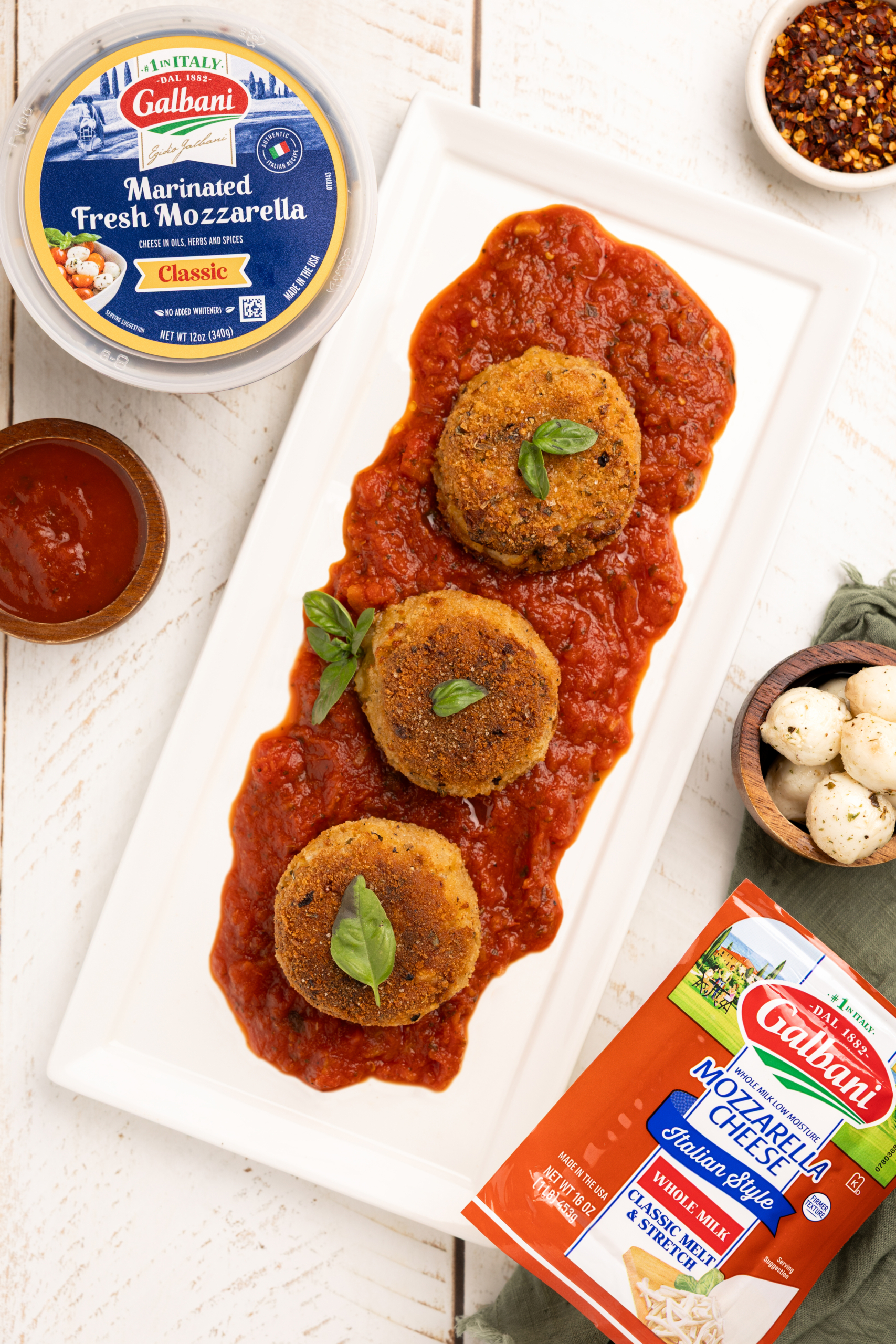 Arancini Balls Fresh Mozzarella, Mozzarella | Galbani Cheese