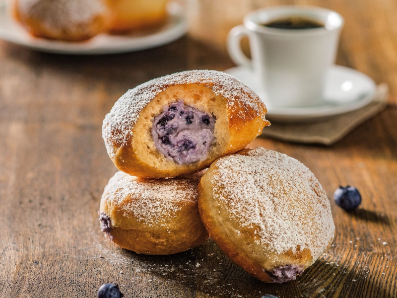 Blueberry Ricotta Donuts - Galbani Cheese
