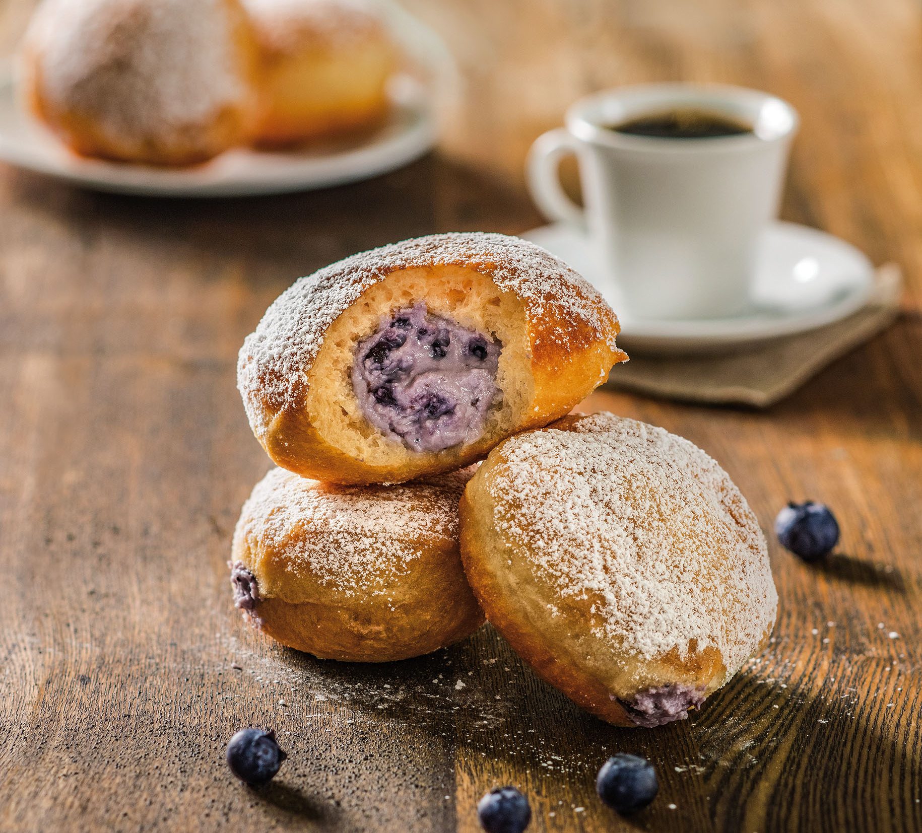 Blueberry Ricotta Donuts Recipe