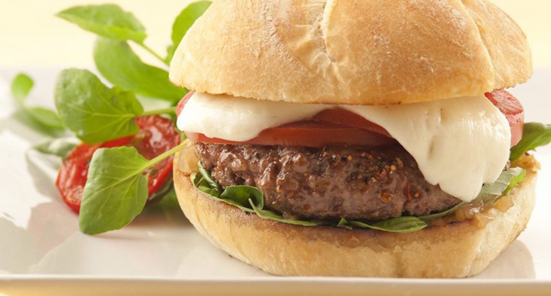 Caprese burger recipe