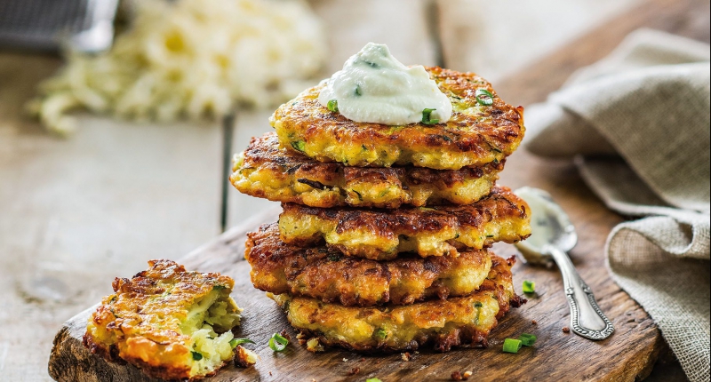 Cheesy Zucchini Fritters Cheesy Zucchini Fritters