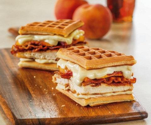 Chicken and Waffles Grilled Cheese - Galbani Cheese