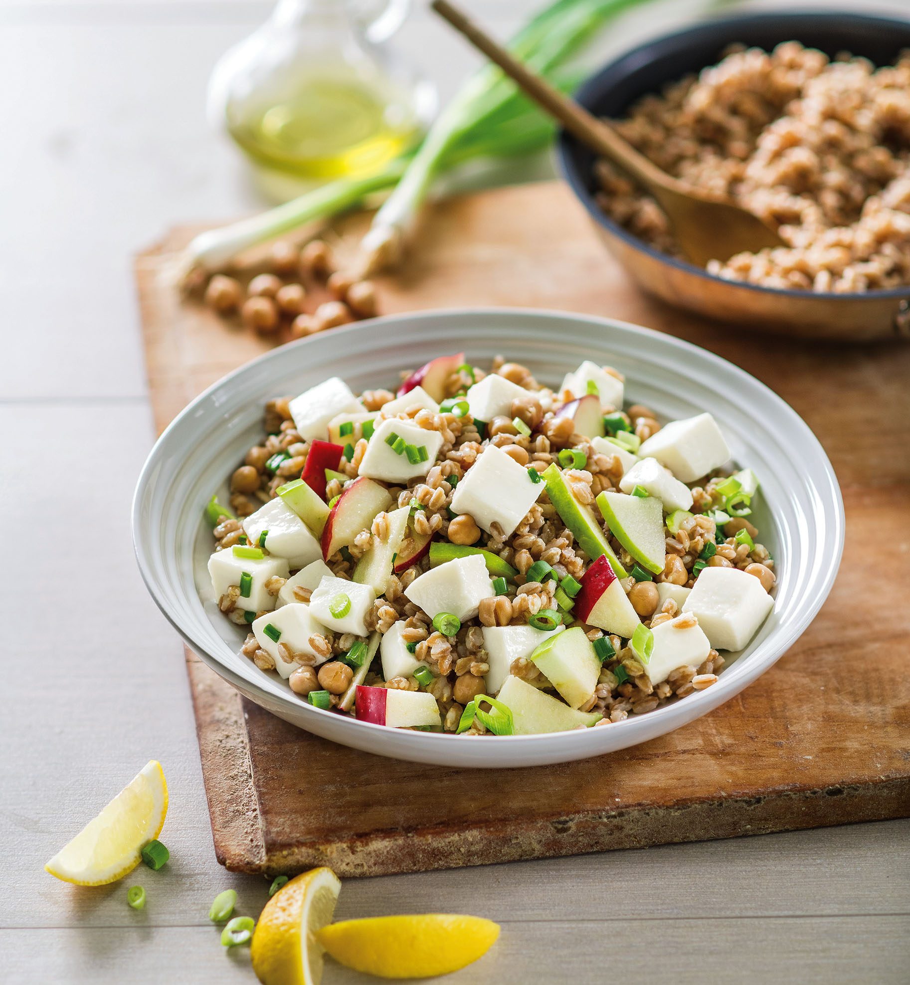 Fresh Mozzarella Farro Bowl Recipe