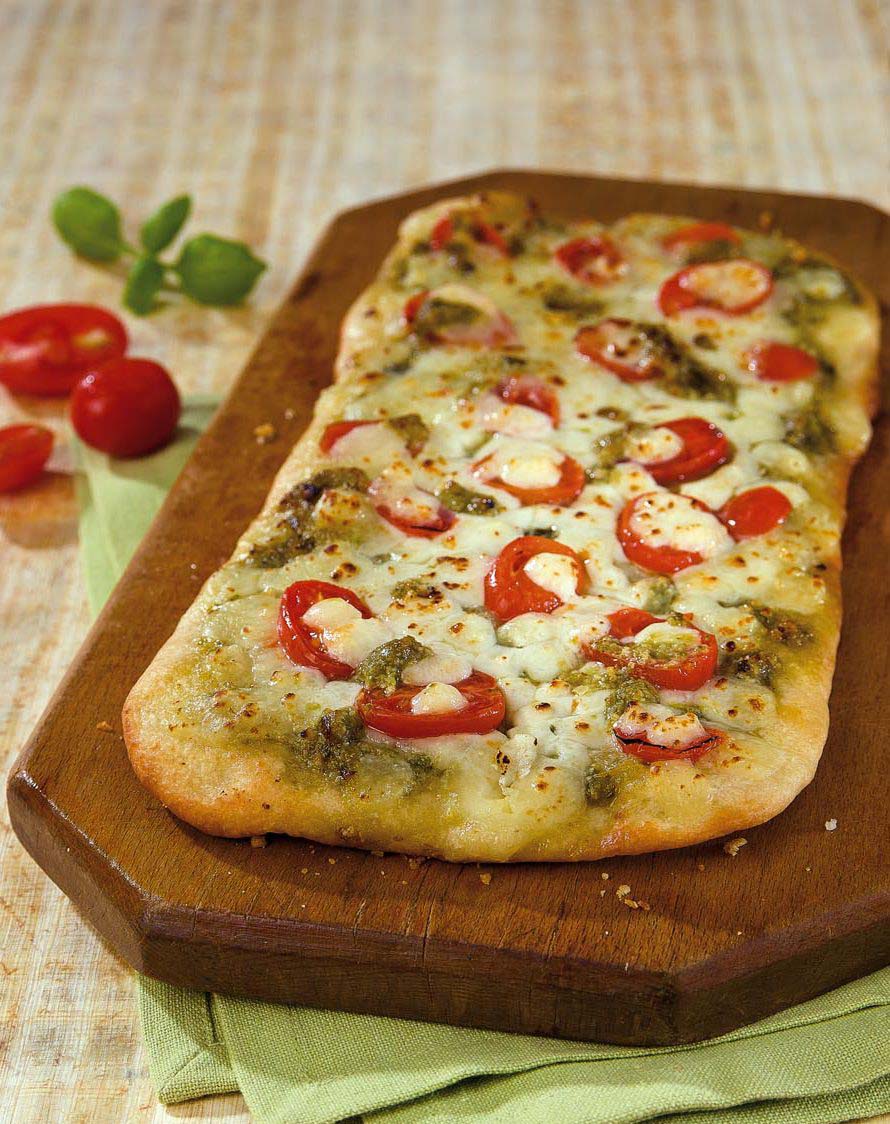 Flatbread Pesto Pizza