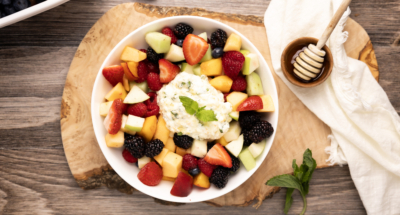 Fresh Fruit with Ricotta, Fresh Mint, and Honey - Galbani Cheese