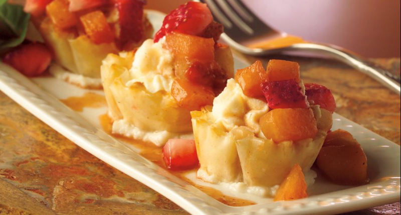 Fruit and Ricotta Pastry Shells