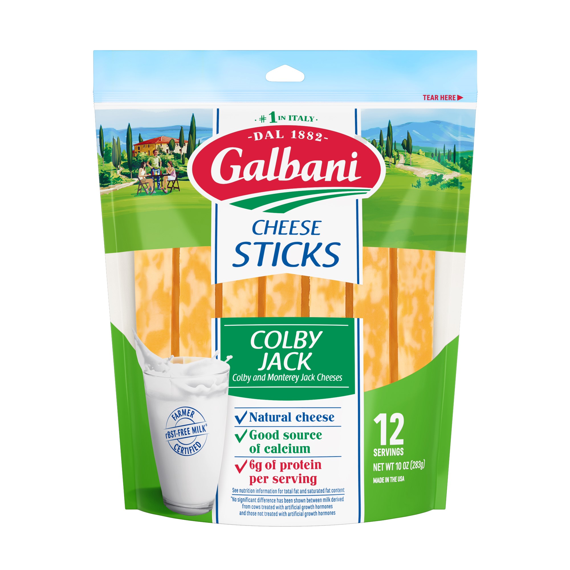 Colby Jack Stick Cheese - Galbani Cheese