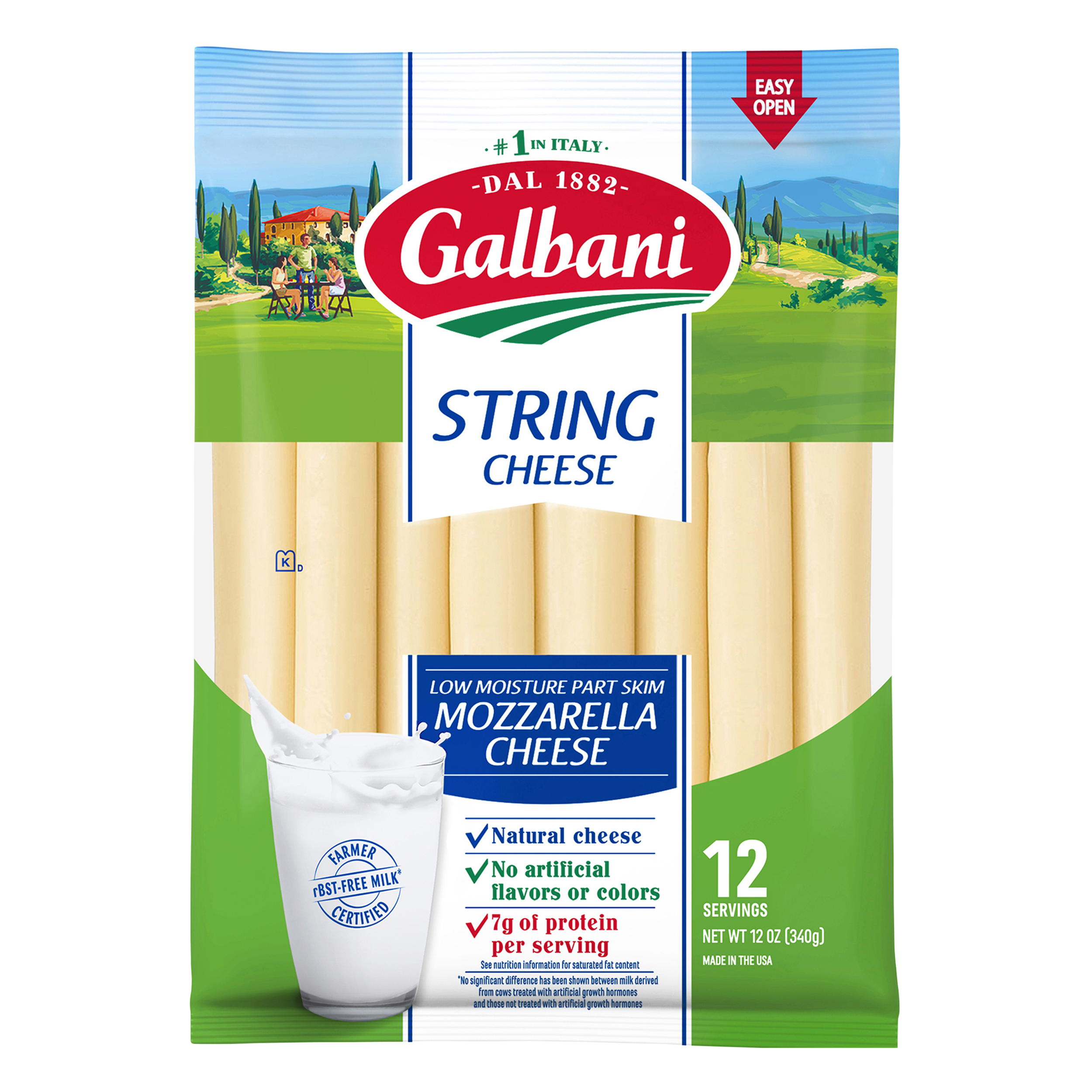 Part Skim Mozzarella String Cheese - Galbani Cheese