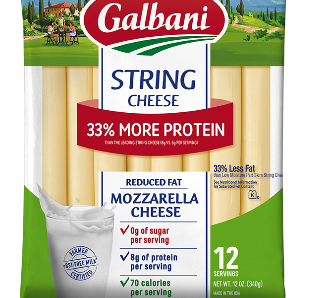Reduced Fat Mozzarella String Cheese - Galbani Cheese