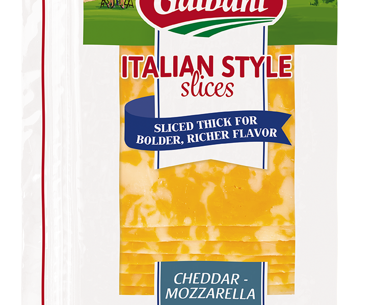 Thick Sliced Mozzarella and Cheddar Blend - Galbani Cheese