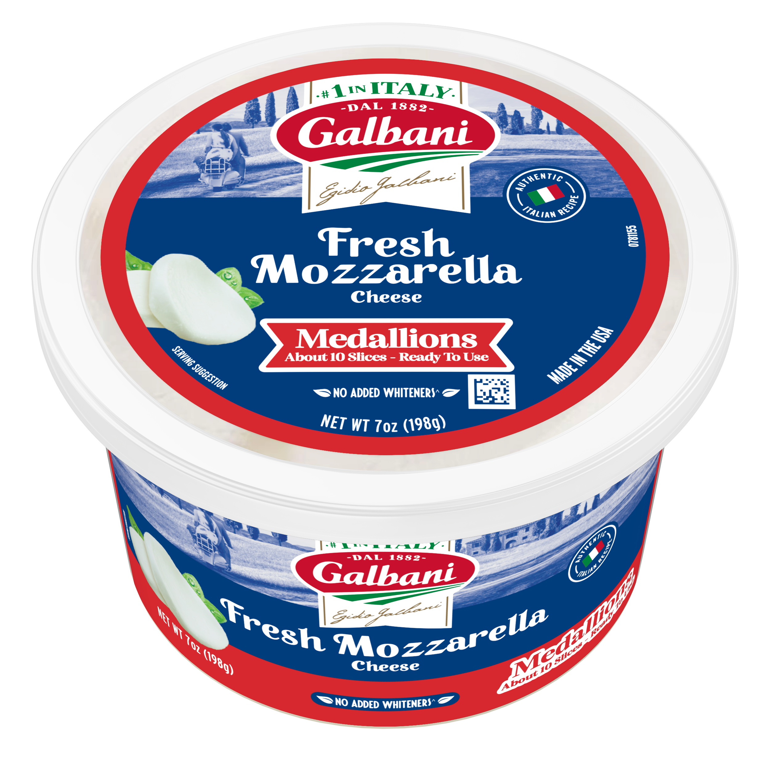 Fresh Mozzarella Medallions Cup - Galbani Cheese