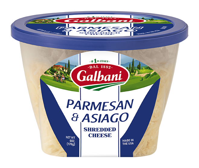 Shredded Asiago & Parmesan cheese - Galbani Cheese