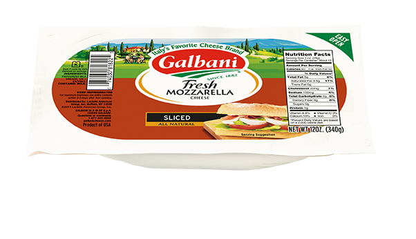 Fresh Mozzarella Sliced Log - Galbani Cheese