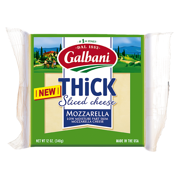 Thick Sliced Mozzarella Square Pack - Galbani Cheese