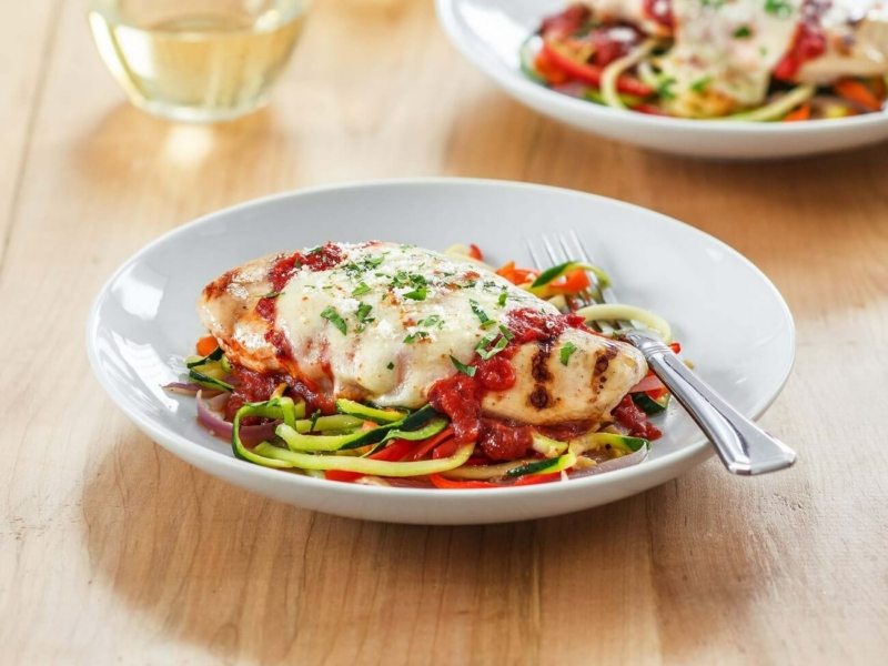 Grilled Chicken Parmesan with Zoodles - Galbani Cheese
