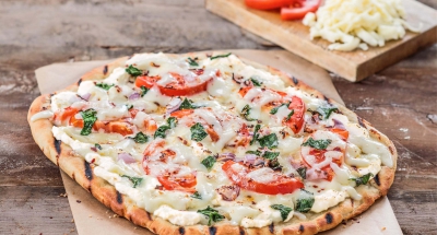 Grilled White Pizza - Galbani Cheese
