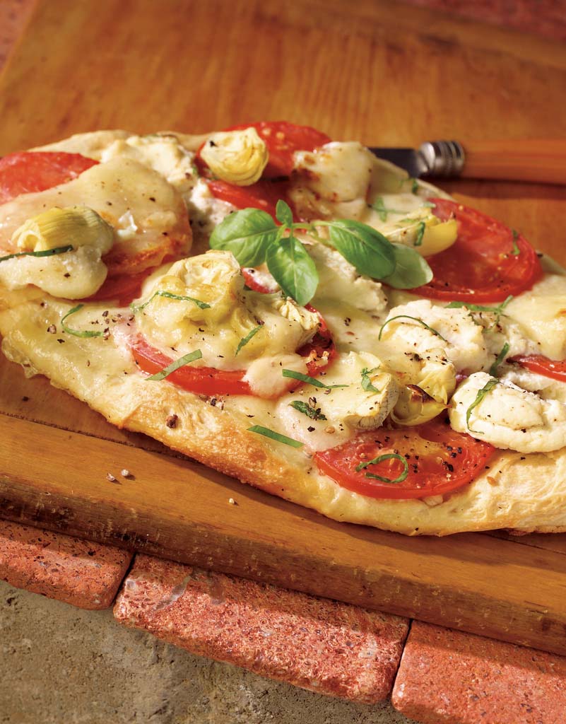 Grilled Fresca Pizzette Fresh Mozzarella, Mozzarella, Ricotta | Galbani Cheese