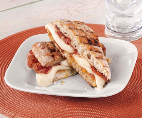 Pancetta Fresh Mozzarella Panini - Galbani Cheese