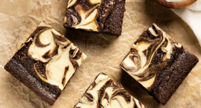 Fudgy Brownies Swirled with Cheesecake - Galbani Cheese