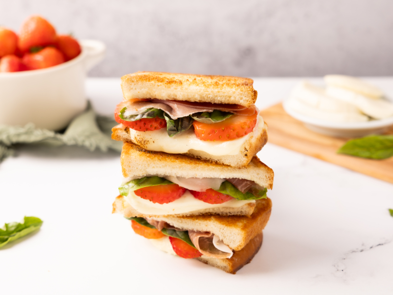 Strawberry Basil Prosciutto Grilled Cheese - Galbani Cheese