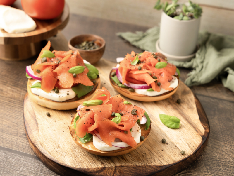 Lox & Bagel Caprese - Galbani Cheese