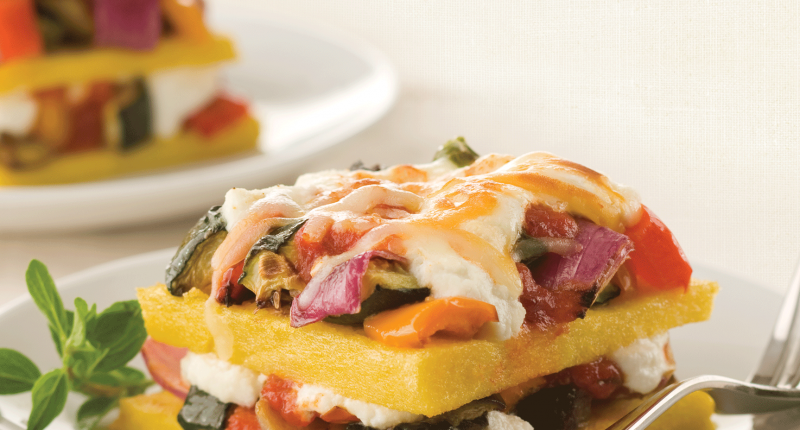 Polenta and Roasted Vegetable Lasagna