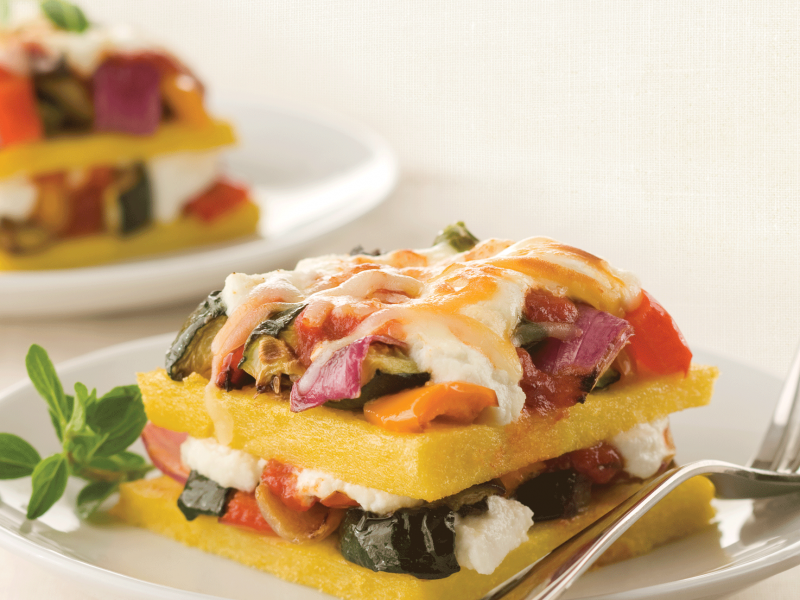 Polenta and Roasted Vegetable Lasagna - Galbani Cheese