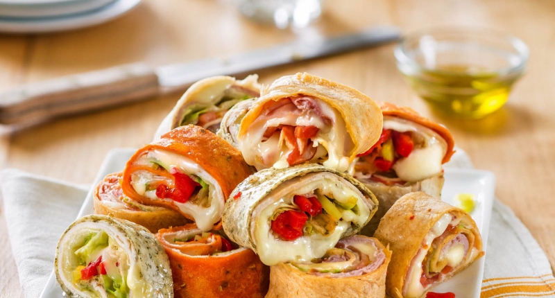 Cheese and Meat Roll-Ups