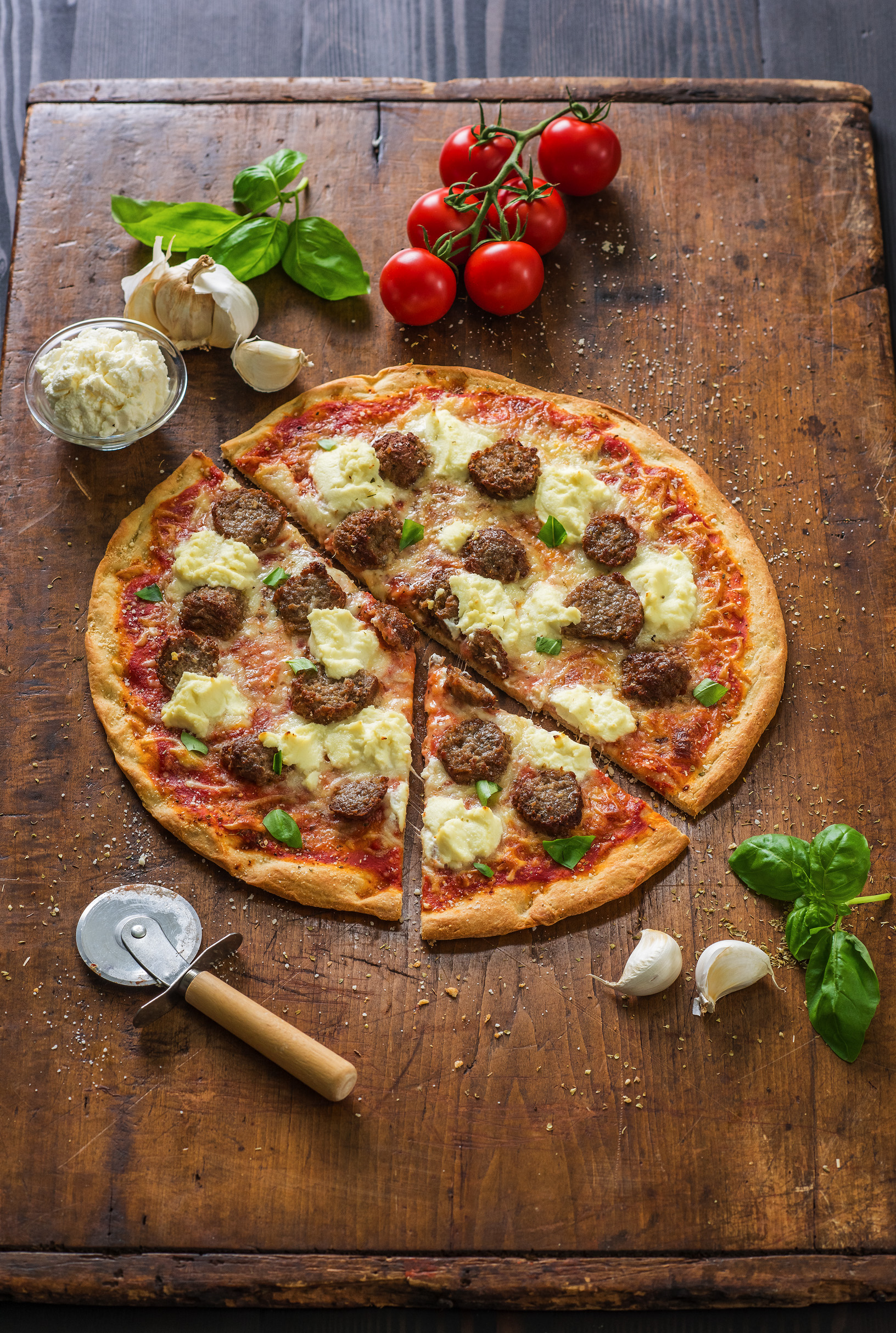Meatball Parmigiana Pizza Recipe