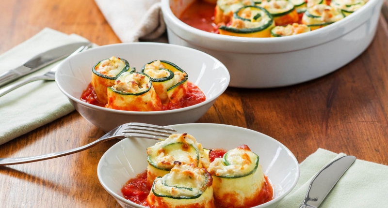 Zucchini Lasagna Roll-Ups Zucchini Lasagna Roll-Ups