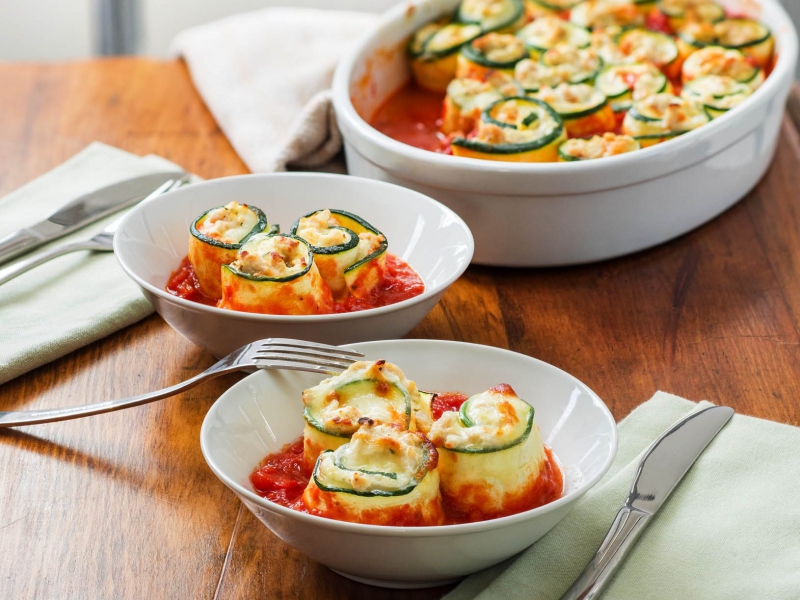 Zucchini Lasagna Rolls Recipe