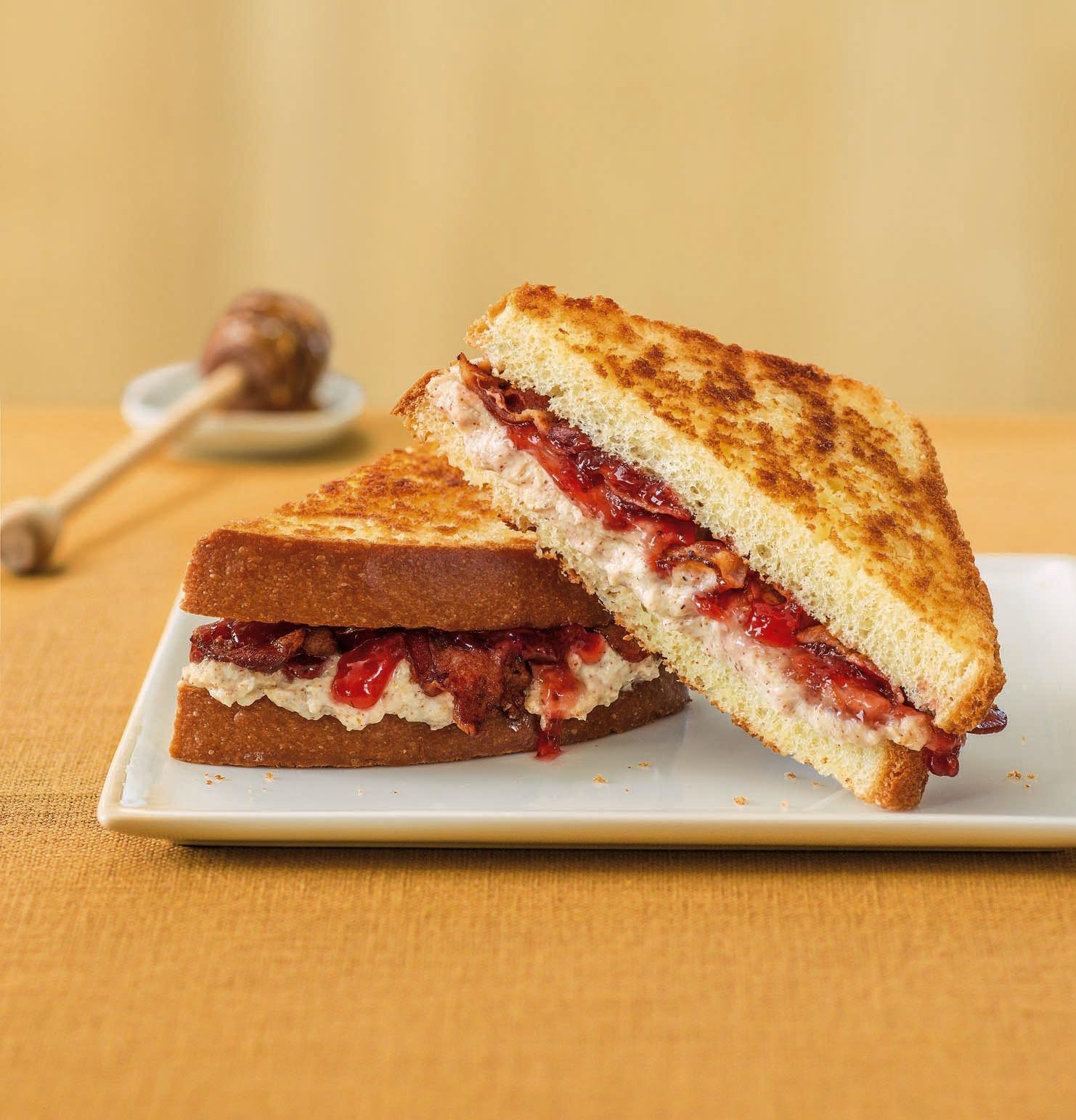 Ricotta Almond Butter and Jam Grilled Cheese