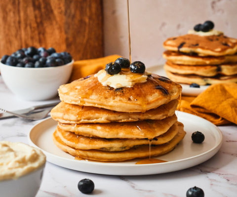 Ricotta Blueberry Pancakes - Galbani Cheese