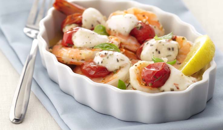 Roasted Shrimp Caprese Roasted shrimp caprese recipe