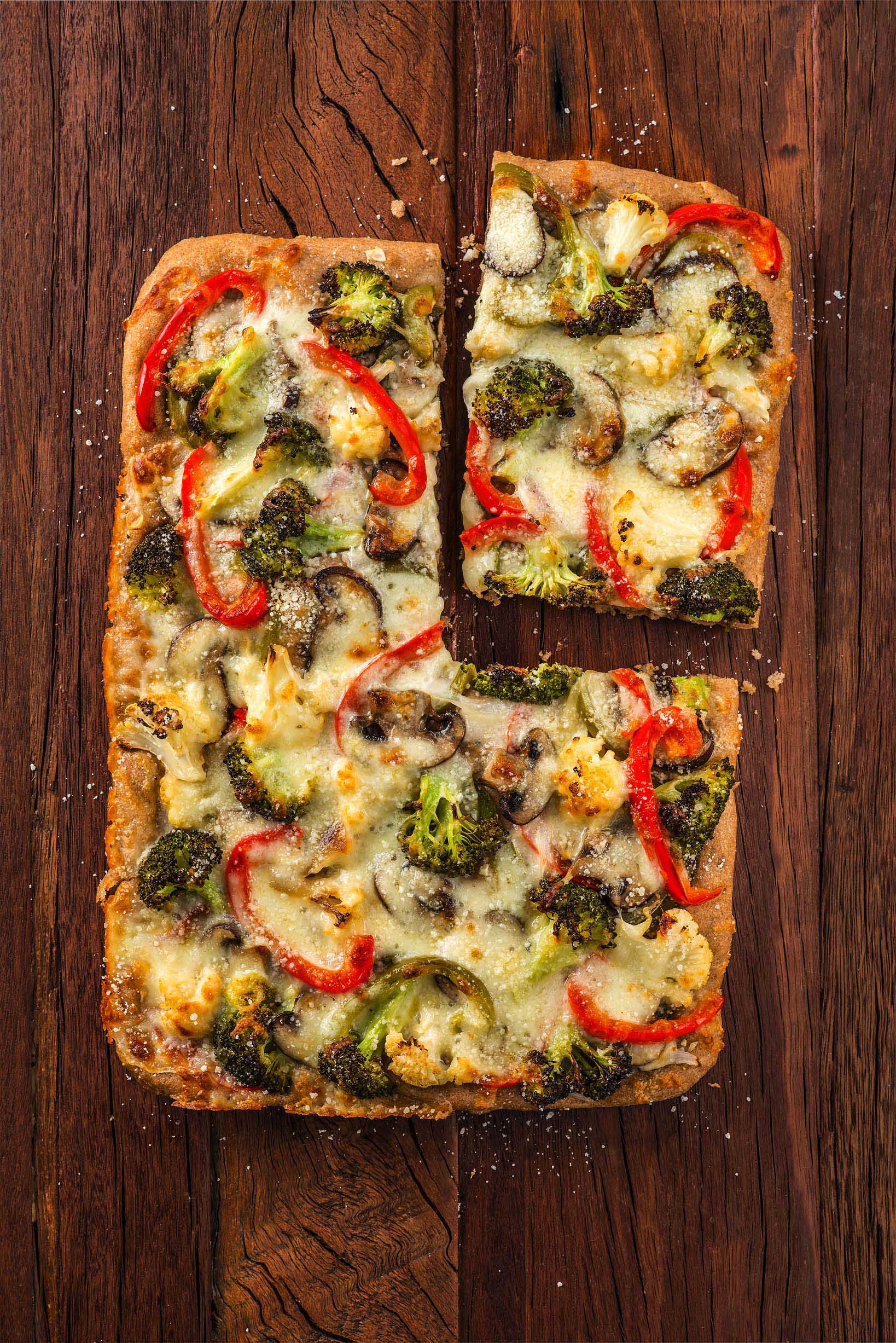 Roasted Vegetable Whole Wheat Pizza
