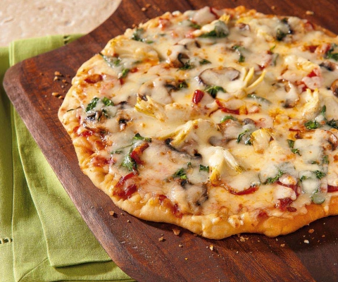Spicy Spinach Pizza - Galbani Cheese