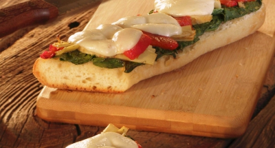Spinach Artichoke French Bread Pizza - Galbani Cheese