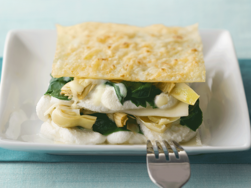 Spinach, Artichoke, and Ricotta Lasagna - Galbani Cheese